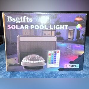 Solar Pool Light - Black